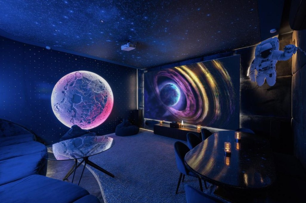 A private cinema room at Secret, Ember
